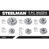 Steelman Snug Fit Mazda Oil Filter Cap Wrench Set, 6-Piece 97362